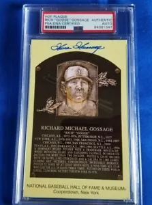 Rich Goose Gossage Autographed Signed NY Yankees HOF Plaque Postcard PSA/DNA - Picture 1 of 2
