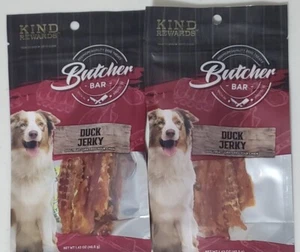 SET OF 2 Kind Rewards Duck Jerky Butcher Bar Dog and Puppy Treats - Picture 1 of 1