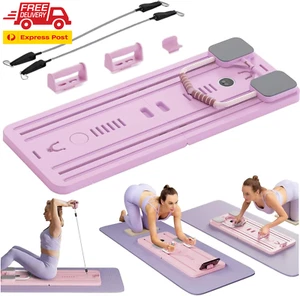 Foldable Pilates Board, 5 In1 Multifunctional Pilates Reformer Machine Set with - Picture 1 of 9