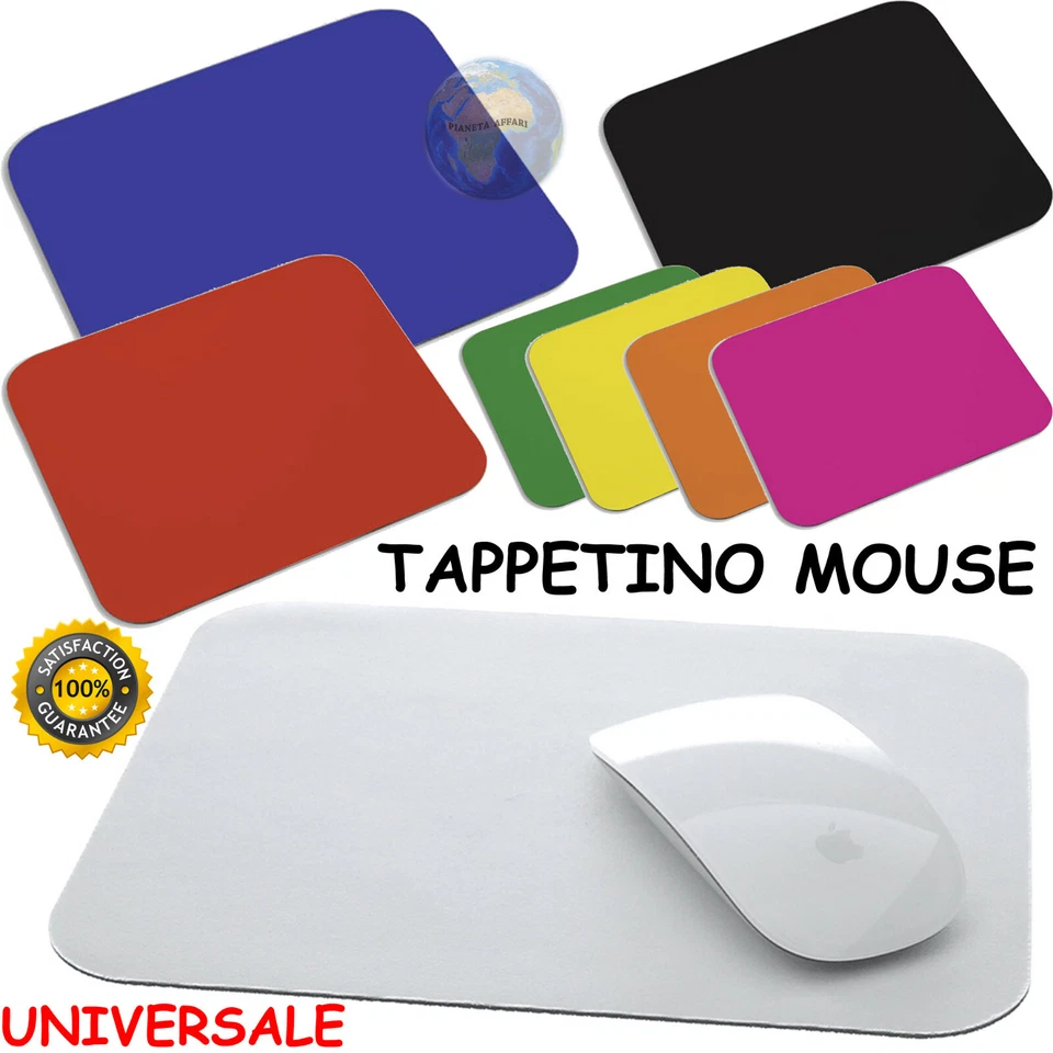 TAPPETINO per MOUSE Tappeto ULTRA Sottile COMPUTER Pad TOPO Laser OTTICO Laptop - Immagine 1 di 1
