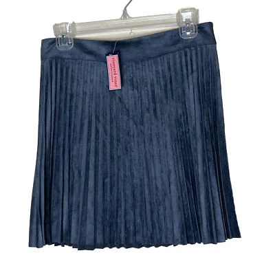 Новый Vineyard Vines мягкий размер 2 искусственной замши юбка аккордеон плиссированные Condor серый - Изображение 1 из 4