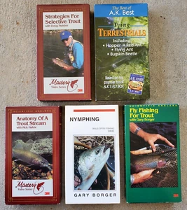 LOT OF 5 RARE VINTAGE FLY FISHING TEACHING INSTRUCTIONAL VHS MOVIE VIDEO TAPES - Picture 1 of 12