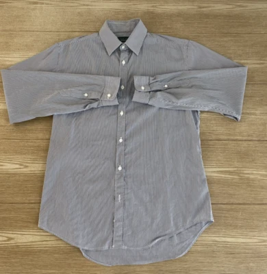 Camisa de vestir formal de algodón a rayas talla M de Zara para hombre calce ajustado Foto 1 de 4