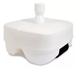 BASE GIGANTE PER OMBRELLONE IN PLASTICA BIANCO C/RUOTA 51X51H23,5 CM ITALIA - Foto 1 di 1
