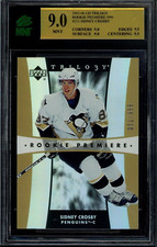 2005 Upper Deck Trilogy Sidney Crosby Rookie RC Premiere #211 /999 MNT 9
