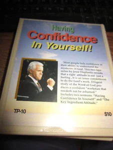 JESSE DUPLANTIS 2 CASETTE TAPE SET HAVING CONFIDENCE IN YOURSELF NEW BOXED SET - Picture 1 of 1