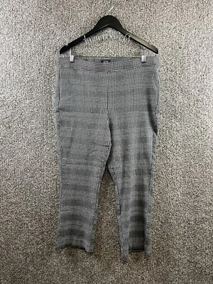 NYDJ Plaid Dress Pants Women's Size 16 Black|White Straight Leg Pull On Stretch - Image 1 of 4