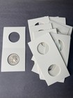 10x Cardboard Coin Holder Size 25mm Quarter Mylar Coin Holder Flip-Us