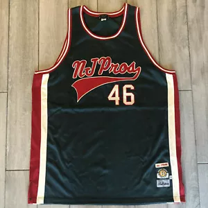 Maglietta da basket RUCKER VINTAGE NJ PROS VERDE TAGLIA 58 THROWBACK STALL & DEAN - Foto 1 di 7