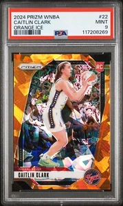 2024 Prizm CAITLIN CLARK Orange Ice Rookie SP PSA 9 MINT #22 🔥 FEVER LOW POP! - Imagen 1 de 2