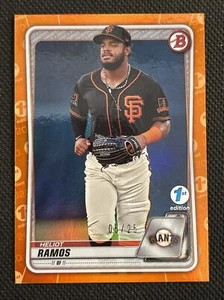 Bowman Draft 2020 primera edición lámina naranja/25 Heliot Ramos #BD-79 - Imagen 1 de 2