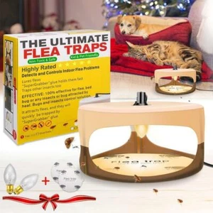 2 PCS Flohfalle für Zuhause, Vernichter mit 2 Klebescheiben effektiv gegen Flöhe - Bild 1 von 24