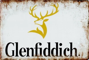 Retro Blechschild Vintage Nostalgie look 20x30cm "Glenfiddich" neu