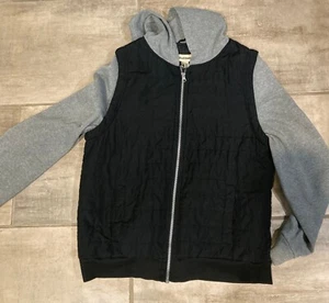 Boys Rough Hewn Twofer Gray and Black Hoodie Size 18 - Picture 1 of 4