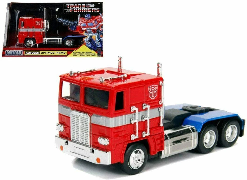 1:24 Transformers (TV Series) - Optimus Prime G1 -- Freightliner FL86 -- JADA - Image 1 of 1