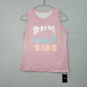 Sun Salt Sand Pink Muscle Tank Top Women's Size Small Beach Cover Up NWT - Picture 1 of 6