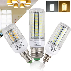 LED Corn Bulb E27 E14 E12 B22 5730 SMD Light Corn Lamp Incandescent 20W -160W SS - Picture 1 of 25