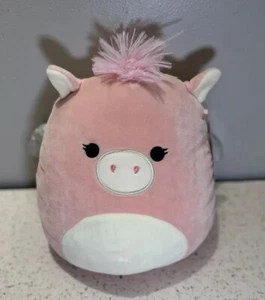 NWT Squishmallows 8” OG PANDORA Pegasus Shiny Wings 2020 Pink Unicorn Soft Plush - Picture 1 of 5