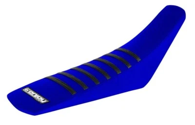 2011-2015 YAMAHA WR 450 F SEAT COVER by Enjoy MFG ALL BLUE BLACK RIBS #152 - Image 1 of 4
