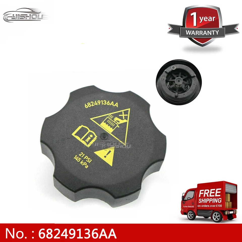 Coolant Bottle Reservoir Cap For Chrysler Dodge Jeep Ram 2500 3500 2013-2020 - Image 1 of 4