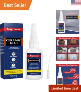 Ceramic Glue - Instant Strong Adhesive for Porcelain, Glass, Metal & More - 30g - Picture 1 of 9