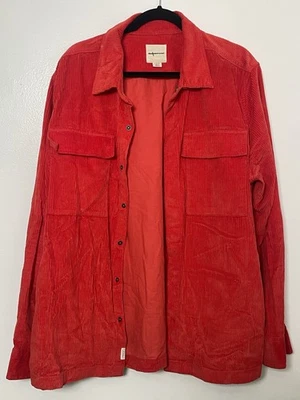 American Eagle Men’s XL Corduroy Shirt Jacket Red  - Image 1 of 3