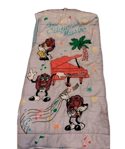 California Raisins 1987 Kids Sleeping Bag By Applause  30" x 57" Very Good - Picture 1 of 10