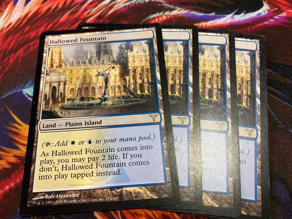 MTG Hallowed Fountain Dissension X4 - Image 1 of 1