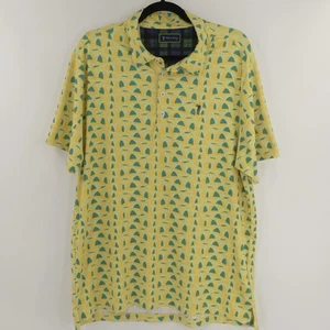 William Murray Building Bridges Performance Polo Shirt Yellow Men's Large - Picture 1 of 8