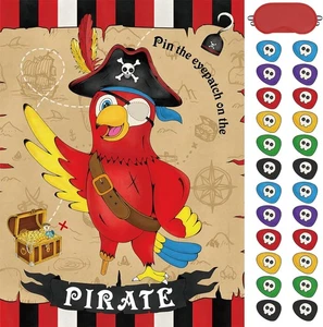WERNNSAI Pin The Eye Patch on Pirate - Kids Birthday Party Games Pirate...  - Picture 1 of 7