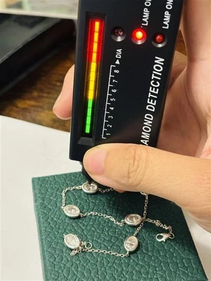 4.5Ct Oval Lab Created Diamond Women's Chain Anklet White Gold Finish 27cm - Image 1 of 4