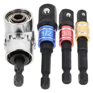 Electric Drill Rod Accessories Right Angle Adapter Set Impact Attachment - Picture 1 of 12