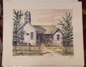 TED WADE STONE LITHOGRAPHIE RICHLAND GRUNDSCHULE SAN MARCOS #10/12 1990 - Bild 1 von 7