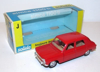 RARE Solido #34 1/43 Simca 1100 ti in Orange-Red Mint in Original Box - Image 1 of 3