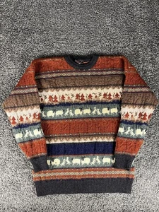 VTG Concept Knitwear Mens L sweater Hand Crafted United Kingdom Sheep Pullover - Picture 1 of 19