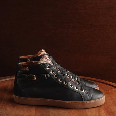 Pikolinos Sneakers WMS SZ EU 37 US 6.5-7 BLK Lagos Leather Side Zip Ankle Shoes - Image 1 of 4