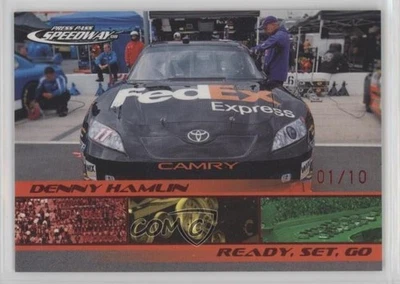 2008 Press Pass Speedway Ready Set Go Red /10 Denny Hamlin #76 - Image 1 of 2