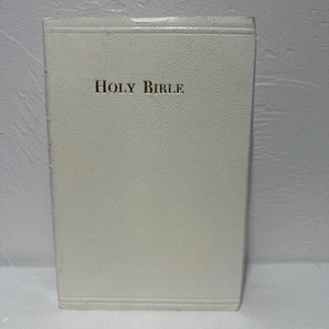 Holy Bible King James Version VTG Leather Self Pronouncing The World Publishing - Bild 1 von 13