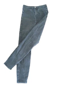 Pantalones de mezclilla elásticos negros ajustados para dama River Island Reino Unido 12 30"" W 27"" L T7280 - Imagen 1 de 4