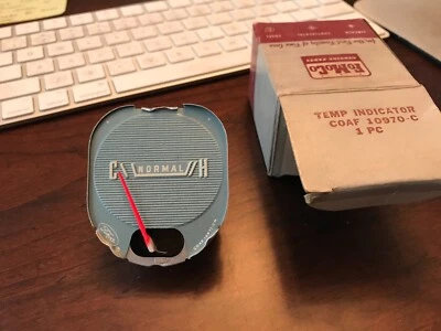 Ford Galaxie 1960 tablero indicador de temperatura parasol C0AF-10970-C como nuevo de lote Foto 1 de 3