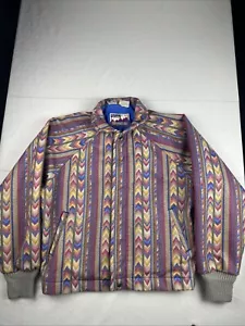 Walls Mountain Jacket Mens Medium Southwestern Aztec Navajo 80s 90s Trucker EUC - Picture 1 of 13