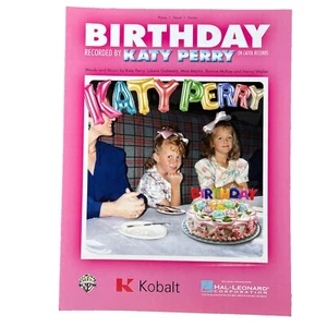 Birthday Piano Vocal Sheet Music Guitar Katy Perry New Hal Leonard - Picture 1 of 4
