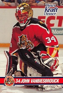 Juego de fábrica Kraft 1993-94 sin usar John Vanbiesbrouck - Imagen 1 de 2