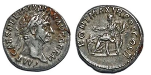 TRAJAN Denier PONT MAX TR POT COS II  +99 Rome RCV.3153 - Imagen 1 de 1