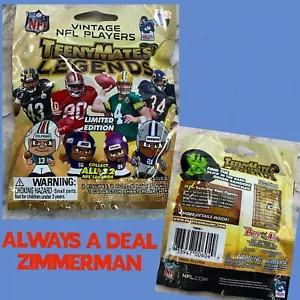 2023 NFL Legends TeenyMates NFL GIOCATORI NUOVI 2 FIGURE 2 PUZZLE PZ FOGLIO TMBNL1 - Foto 1 di 4