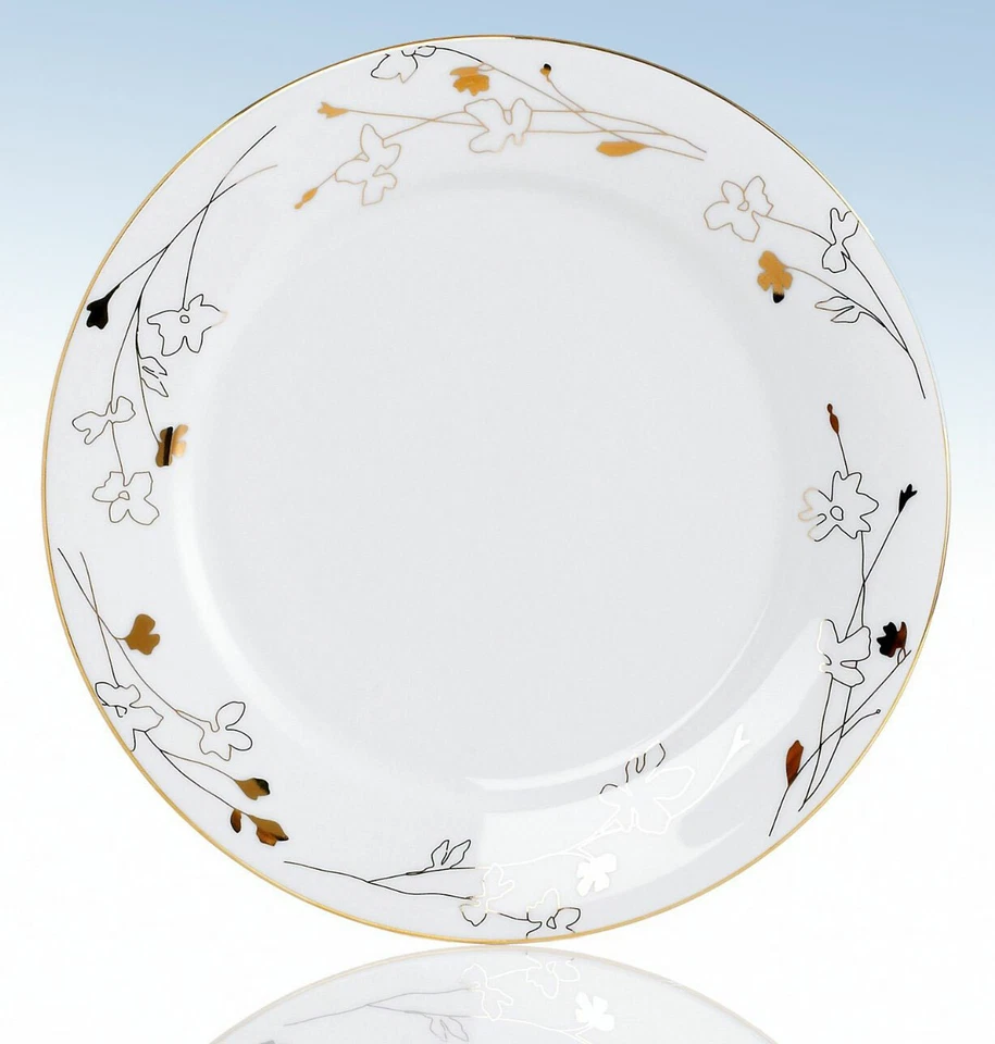 CHARTER CLUB Vajilla GRAND BUFFET Silueta Dorada Plato de Ensalada Redondo Foto 1 de 1