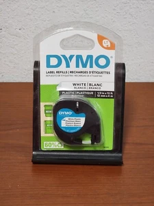 Original-Zubehör-Hersteller Dymo LetraTag 91331 Etikettendrucker Klebeband (weiß, 1/2" Breite Mine) - NEU - Bild 1 von 3