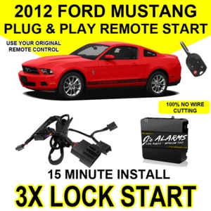 2012 Ford Mustang Plug & Play Remote Car Starter DIY Install 3X Lock FO1A - Picture 1 of 2