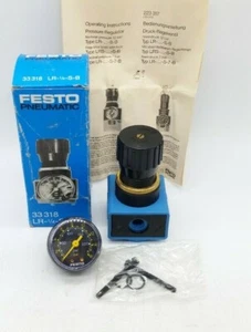 Festo Pneumatic 33318 LR-1/4-S-B Pressure Regulator - Picture 1 of 4