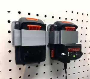 Black & Decker 1.5AH 20V Battery Pegboard Mount | Pegboard Battery Holder - Picture 1 of 4